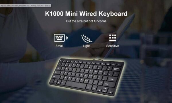 K1000 Mini Wired Keyboard 78 Keys - Image 4